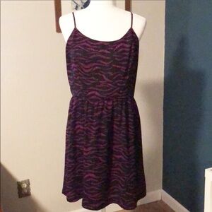 Kensie pink and black patterned dress